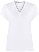 Brunello Cucinelli Cotton V Necked T Shirt