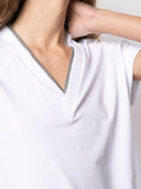 Brunello Cucinelli Cotton V Necked T Shirt