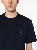 Brunello Cucinelli Logo Cotton T Shirt