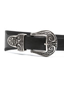 Golden Goose Double Buckle Leather Belt