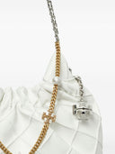 Tory Burch Fleming Mini Leather Hobo Bag