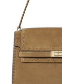 Tory Burch Lee Radziwill Axelväska i mockaläder