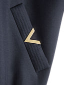 Valentino V Gold Wool Blend Blouson Jacket