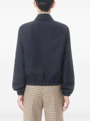 Valentino V Gold Wool Blend Blouson Jacket