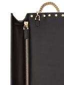 Valentino Garavani Rockstud Leather Wallet On Chain