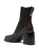 Sergio Rossi Leather Heel Boots