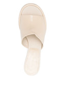 Sergio Rossi Leather Heel Mules