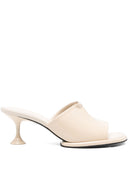 Sergio Rossi Leather Heel Mules
