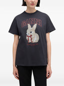 Ganni Rabbit biologisch katoenen T-shirt