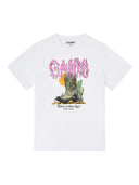 Ganni Botas Camiseta De Algodón Orgánico