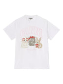 Ganni Cute Animals Organic Cotton T Shirt
