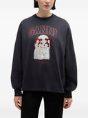 Sweter z bawełny organicznej Ganni Puddle