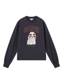 Sweter z bawełny organicznej Ganni Puddle