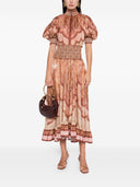 Zimmermann Wanderlust Silk Maxi Skirt