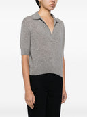 Khaite Shrunken Cashmere Polo Shirt