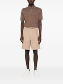 Brunello Cucinelli Linen And Cotton Blend Polo Shirt