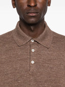 Brunello Cucinelli Linen And Cotton Blend Polo Shirt