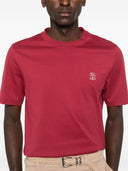 Brunello Cucinelli Logo Cotton T Shirt
