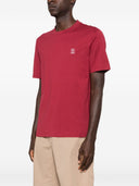 Brunello Cucinelli Logo Cotton T Shirt
