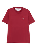 Brunello Cucinelli Logo Cotton T Shirt