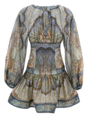 Minivestido de algodón y seda Wanderlust de Zimmermann