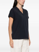 Brunello Cucinelli Camiseta De Algodón Con Cuello En V