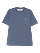 Brunello Cucinelli Logo Cotton T Shirt