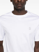 Brunello Cucinelli Logo Cotton T Shirt