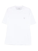 Brunello Cucinelli Logo Cotton T Shirt
