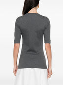 Brunello Cucinelli Baumwollpullover mit V-Ausschnitt