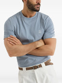 Brunello Cucinelli Camiseta De Algodón Con Logotipo