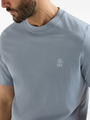 Brunello Cucinelli Camiseta De Algodón Con Logotipo