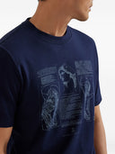 Brunello Cucinelli Printed Cotton T Shirt