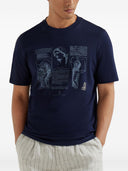 Brunello Cucinelli Printed Cotton T Shirt