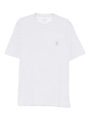 Brunello Cucinelli Logo Cotton T Shirt