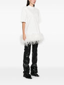 The Attico Feathered Short Dress