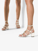 Valentino Garavani Rockstud 皮革凉鞋
