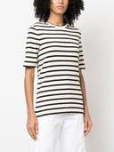 Jil Sander Plus Striped Cotton T Shirt