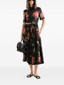 Dolce & Gabbana Roses Bouquet Print Midi Dress