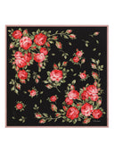 Dolce & Gabbana Roses Bouquet Print Silk Foulard