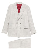 Brunello Cucinelli Linen Double Breasted Suit