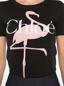 Chloè bedrucktes Baumwoll-T-Shirt