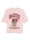 Ganni Wool Blend T Shirt