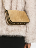 Christian Louboutin Paloma Suede Leather Clutch