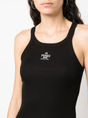 Camiseta sin mangas de algodón con logo de Fendi