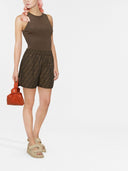 Fendi Ff Canvas Shorts