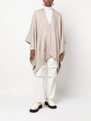 Fendi Ff Wool And Silk Poncho