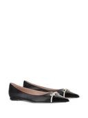 Valentino Garavani Bepointy 皮革芭蕾舞鞋