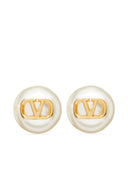 Valentino Garavani V Logo Signature Pearls Earrings