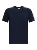 Burberry Check Motif Cotton T Shirt